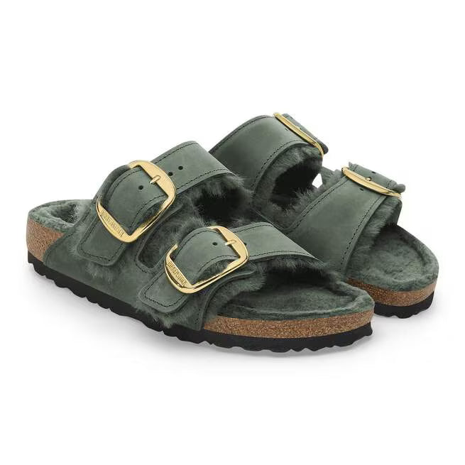 Birkenstock Arizona Big Buckle Shearling Thyme