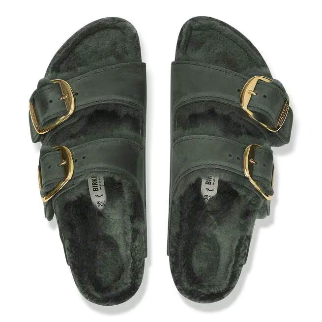Birkenstock Arizona Big Buckle Shearling Thyme