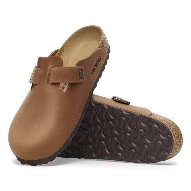 Birkenstock Boston Oiled Leather Cognac