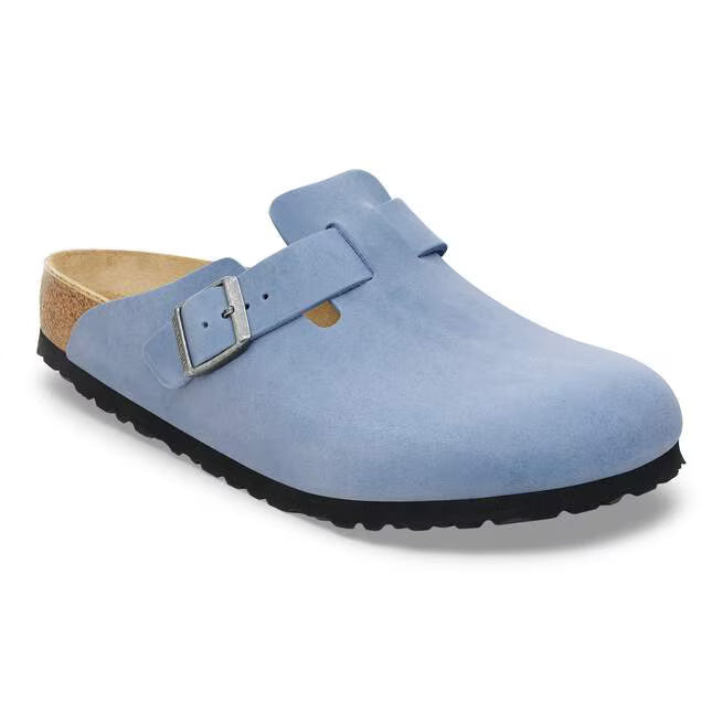 Birkenstock Boston Oiled Leather Blu Elementale