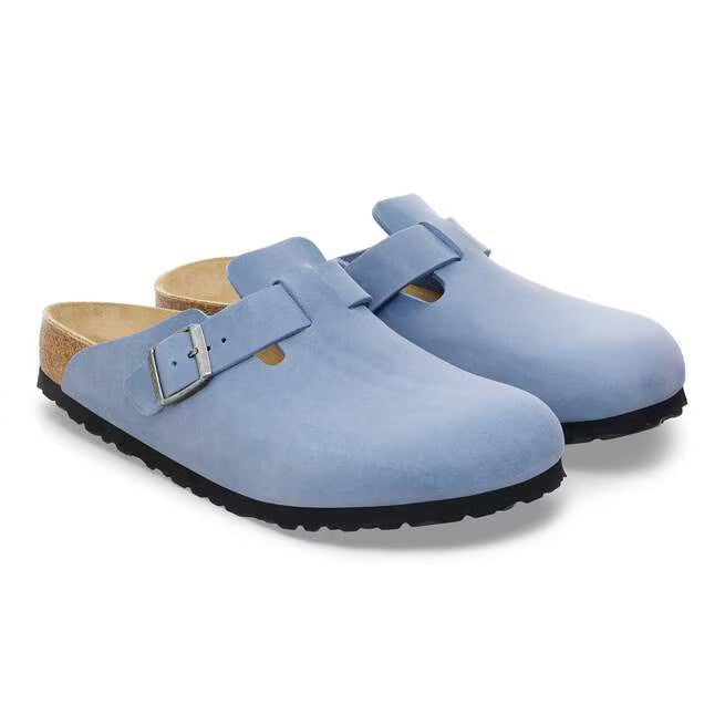 Birkenstock Boston Oiled Leather Blu Elementale