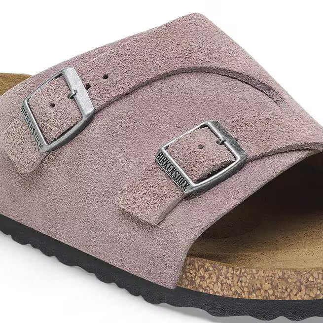 Birkenstock Zürich Suede Leather Viola Sbiadito