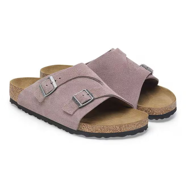Birkenstock Zürich Suede Leather Viola Sbiadito