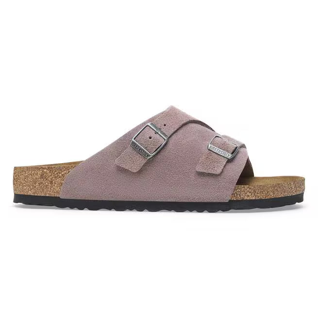 Birkenstock Zürich Suede Leather Viola Sbiadito