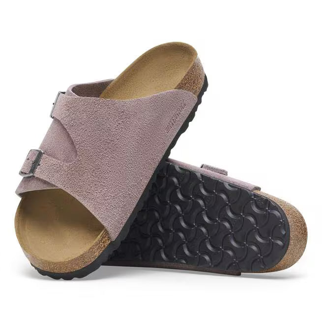 Birkenstock Zürich Suede Leather Viola Sbiadito