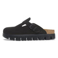 Birkenstock Boston Chunky Suede Nero