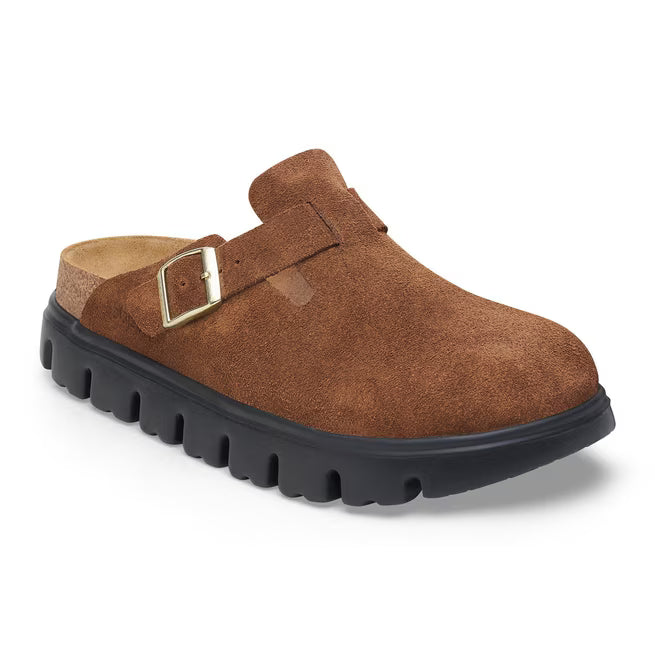 Birkenstock Boston Chunky Suede Tè scuro