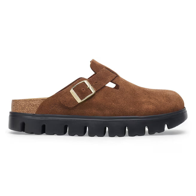 Birkenstock Boston Chunky Suede Tè scuro