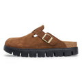 Birkenstock Boston Chunky Suede Tè scuro