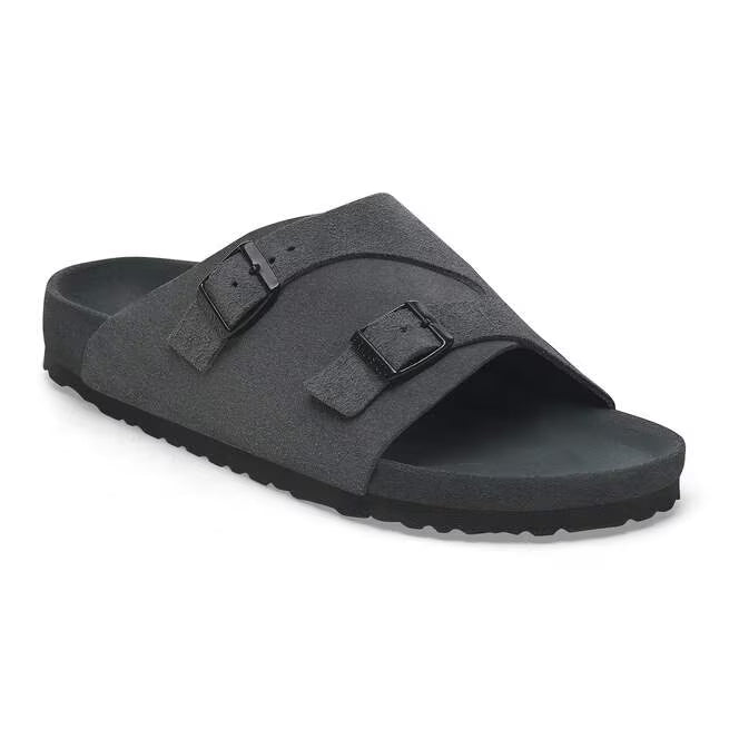 Birkenstock Zürich Suede Leather Charcoal