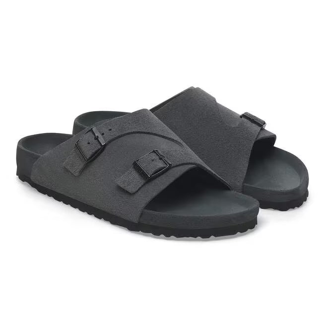 Birkenstock Zürich Suede Leather Charcoal