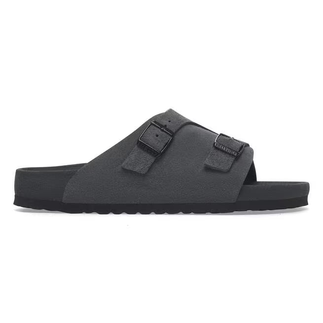 Birkenstock Zürich Suede Leather Charcoal