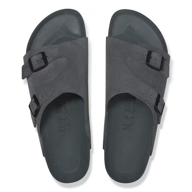 Birkenstock Zürich Suede Leather Charcoal