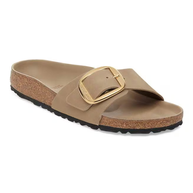 Birkenstock Madrid Big Buckle Oiled Leather Marrone tabacco