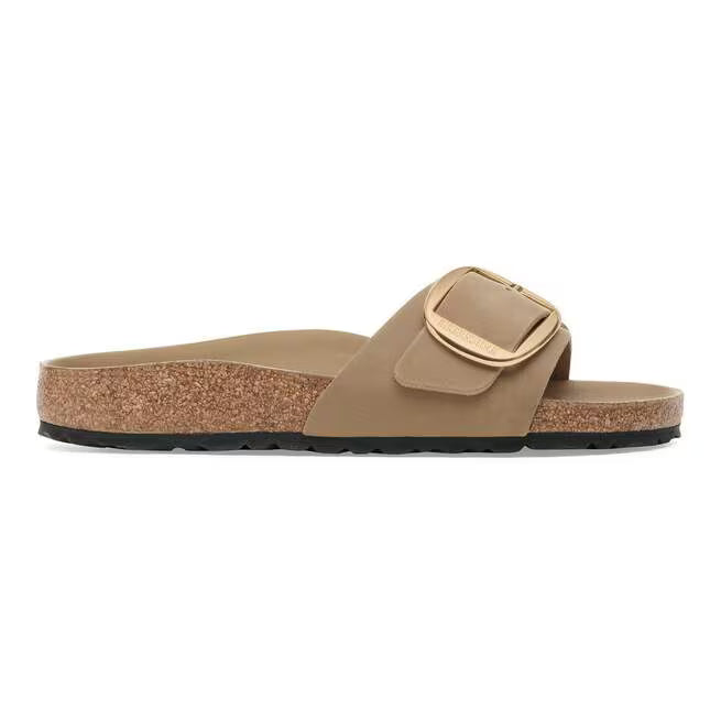Birkenstock Madrid Big Buckle Oiled Leather Marrone tabacco