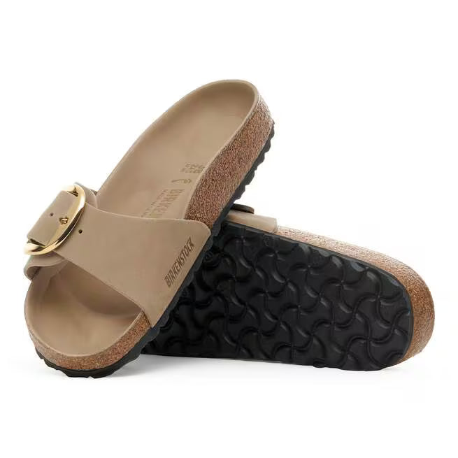 Birkenstock Madrid Big Buckle Oiled Leather Marrone tabacco
