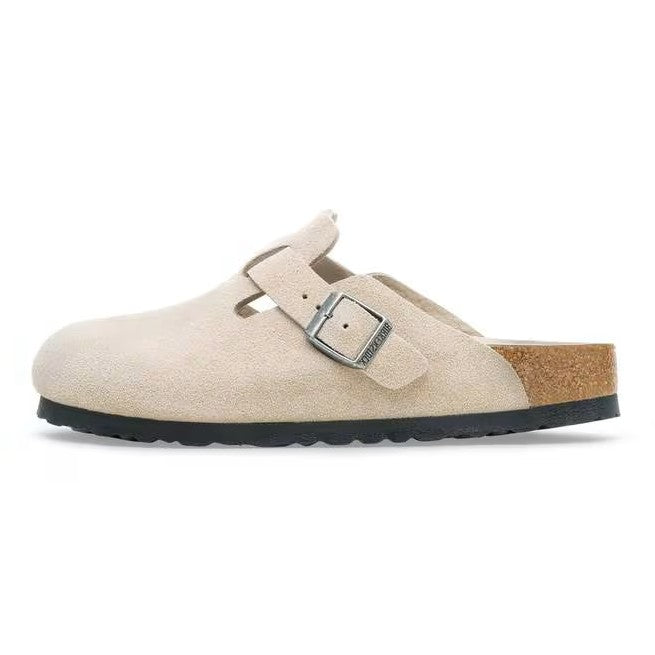 Birkenstock Boston Soft Footbed Suede Tonalità Di Ostrica