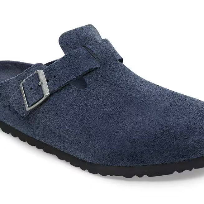 Birkenstock Boston Soft Footbed Suede Nuovo tono blu scuro