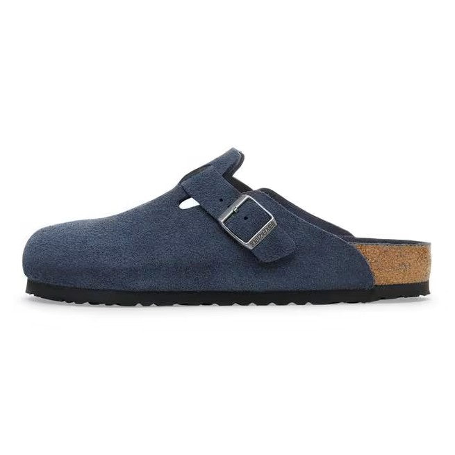 Birkenstock Boston Soft Footbed Suede Nuovo tono blu scuro