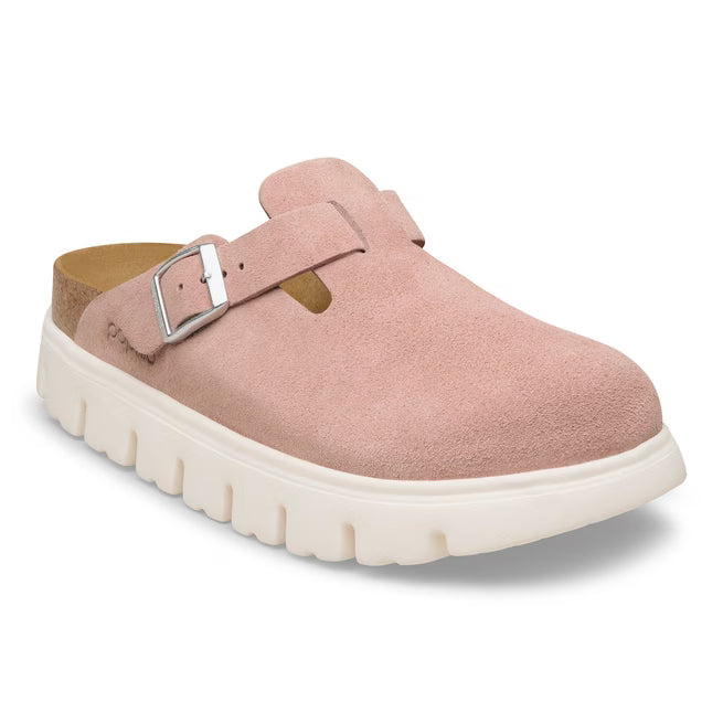 Birkenstock Boston Chunky Suede Argilla Rosa