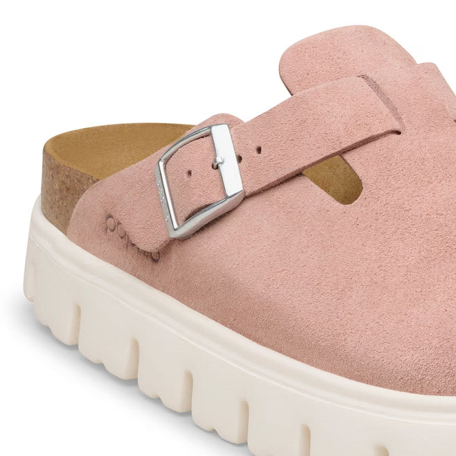 Birkenstock Boston Chunky Suede Argilla Rosa