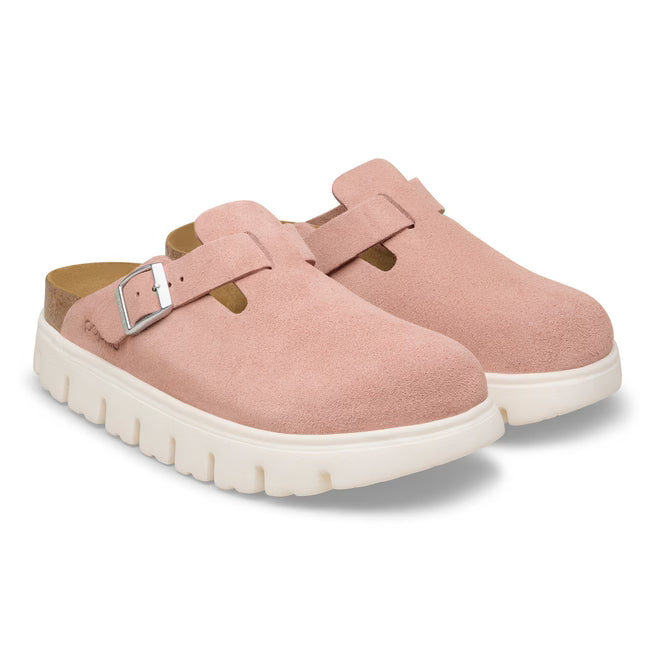 Birkenstock Boston Chunky Suede Argilla Rosa