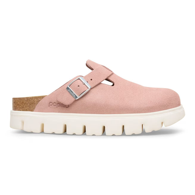 Birkenstock Boston Chunky Suede Argilla Rosa