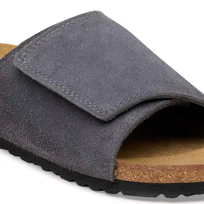 Birkenstock Solana Suede Leather Carbone