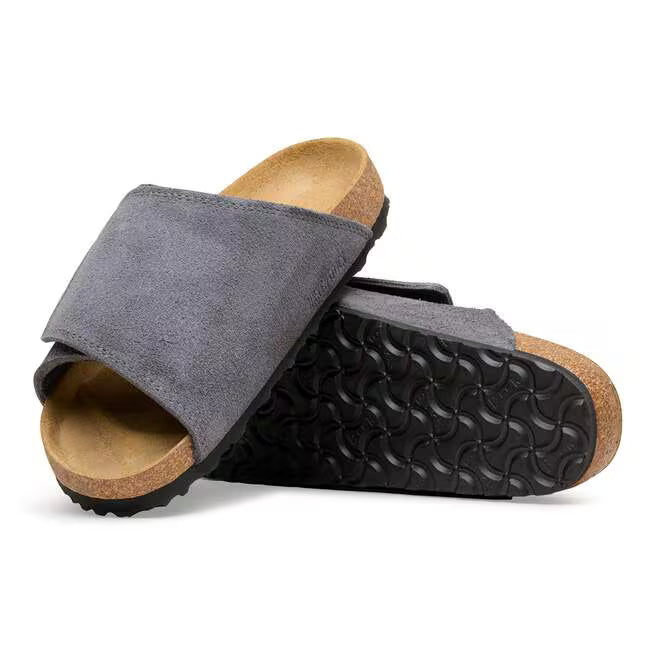 Birkenstock Solana Suede Leather Carbone