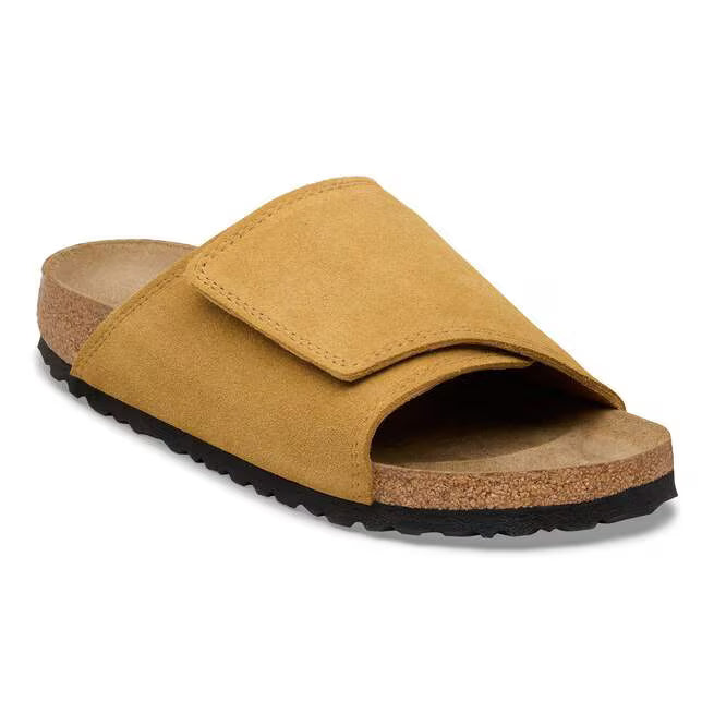Birkenstock Solana Suede Leather Marrone Sughero