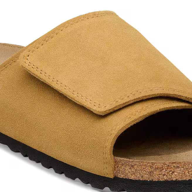 Birkenstock Solana Suede Leather Marrone Sughero