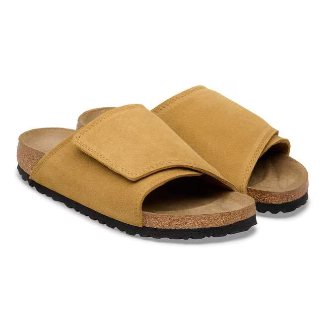 Birkenstock Solana Suede Leather Marrone Sughero