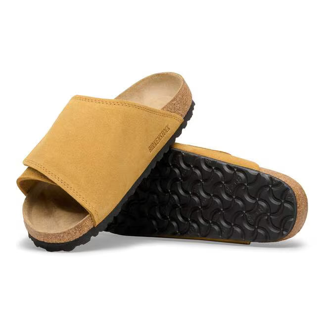 Birkenstock Solana Suede Leather Marrone Sughero