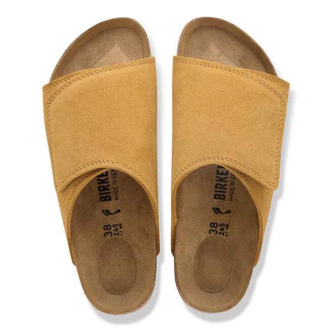 Birkenstock Solana Suede Leather Marrone Sughero