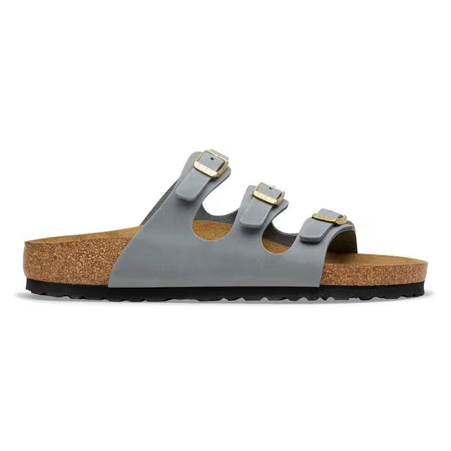 Birkenstock Florida Fresh Oiled Leather Grigio Basalto