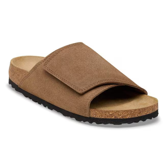 Birkenstock Solana Suede Leather Tè Scuro