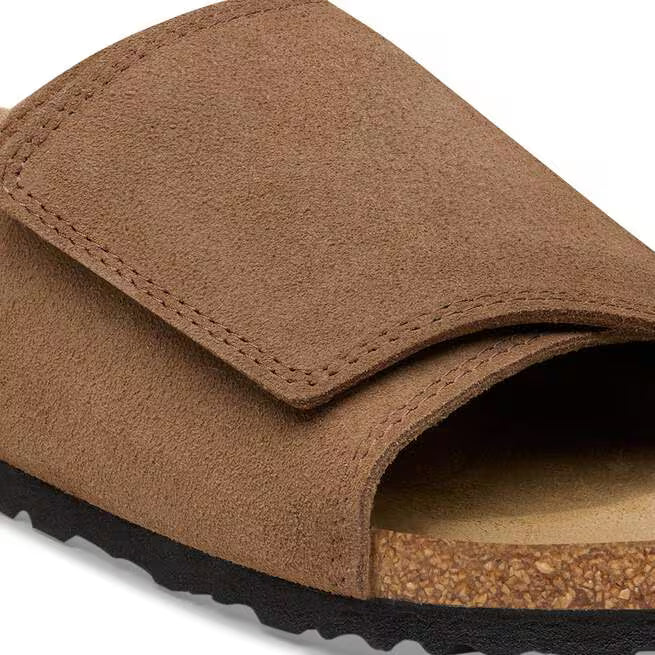 Birkenstock Solana Suede Leather Tè Scuro