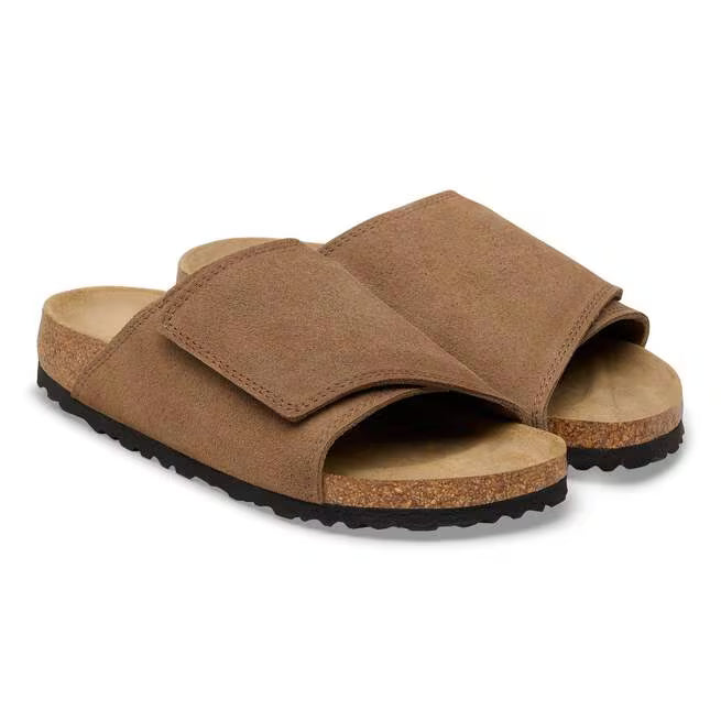 Birkenstock Solana Suede Leather Tè Scuro