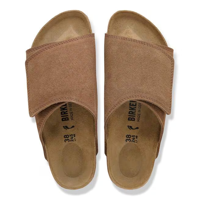 Birkenstock Solana Suede Leather Tè Scuro