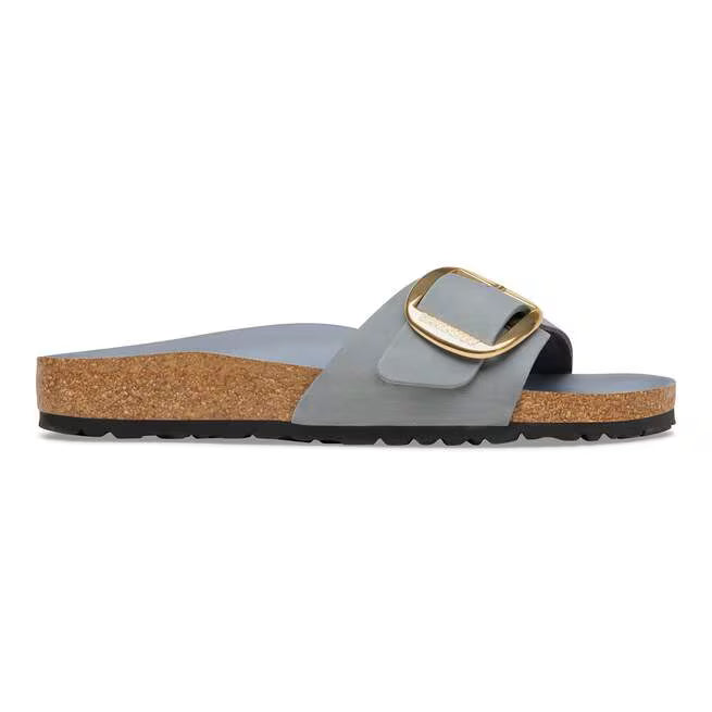 Birkenstock Madrid Big Buckle Oiled Leather Grigio basalto