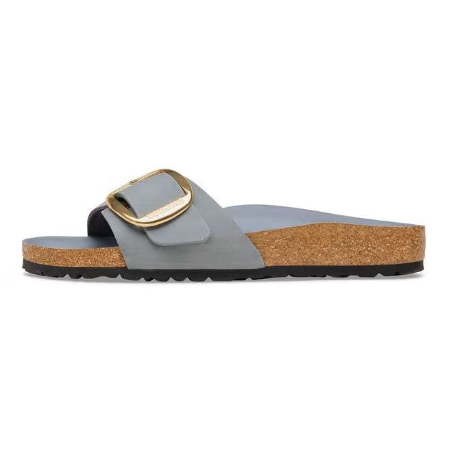 Birkenstock Madrid Big Buckle Oiled Leather Grigio basalto