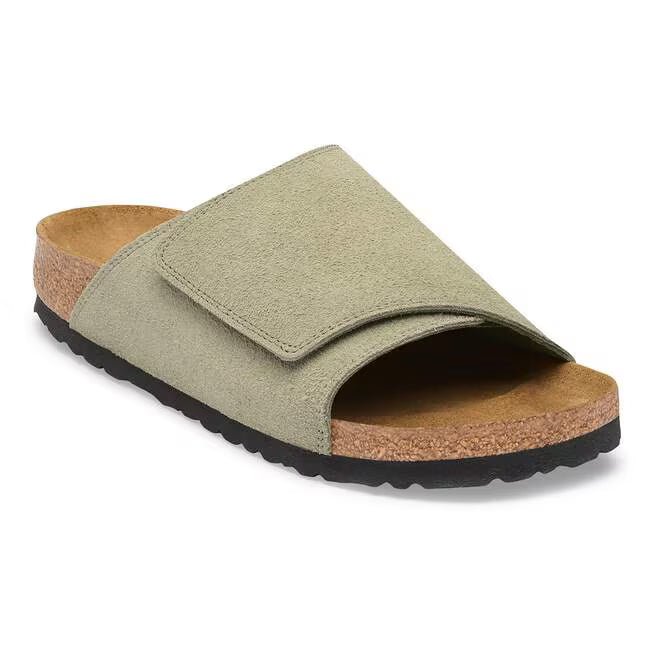 Birkenstock Solana Suede Leather Faded Khaki