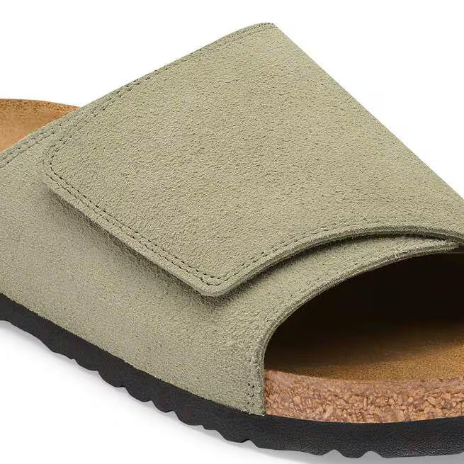 Birkenstock Solana Suede Leather Faded Khaki