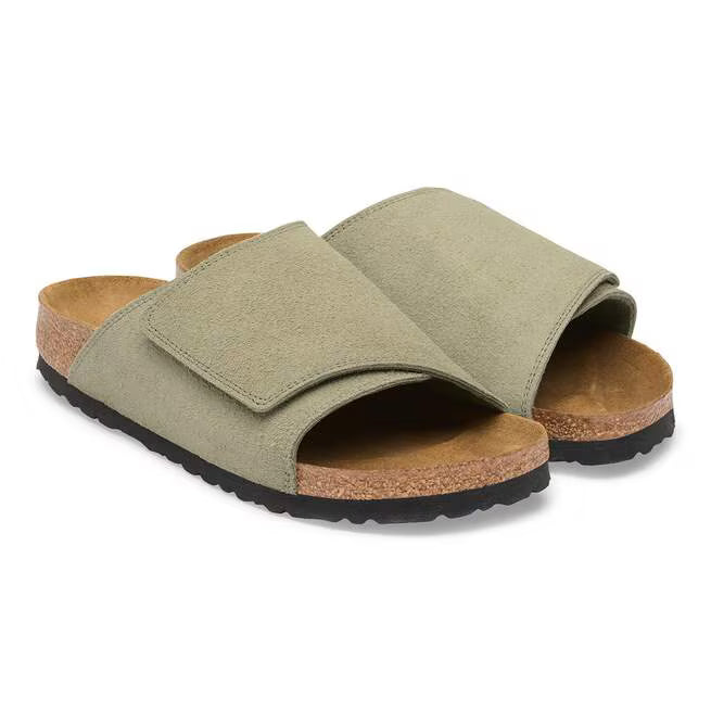Birkenstock Solana Suede Leather Faded Khaki
