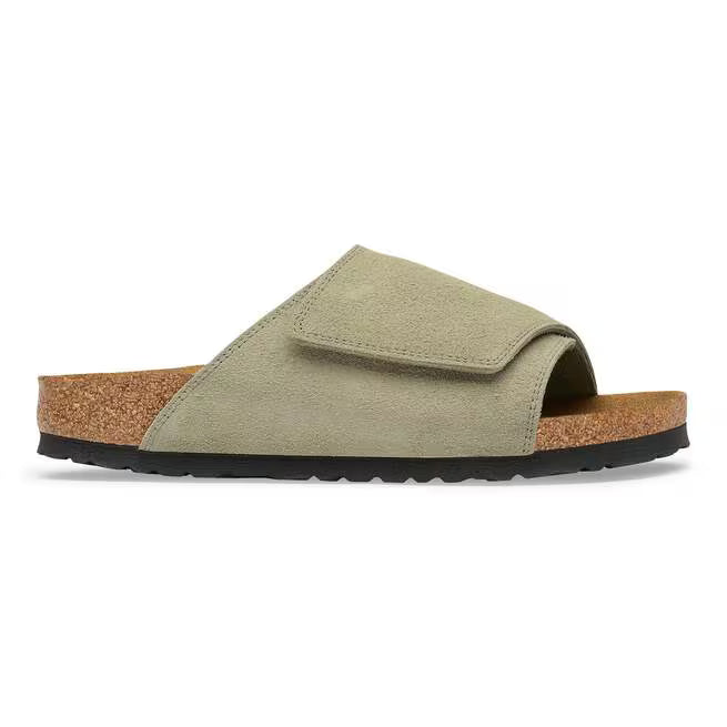 Birkenstock Solana Suede Leather Faded Khaki