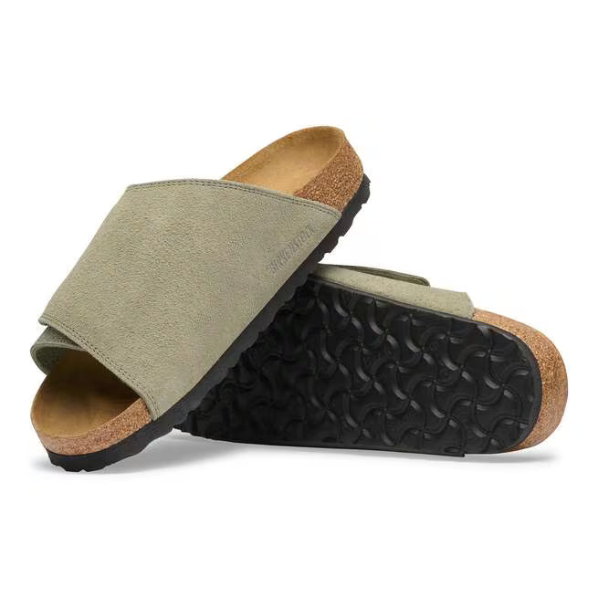 Birkenstock Solana Suede Leather Faded Khaki