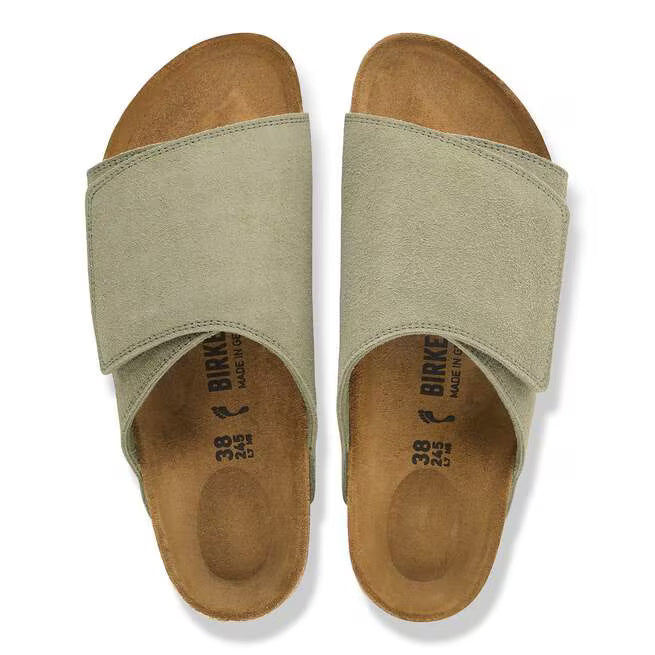 Birkenstock Solana Suede Leather Faded Khaki