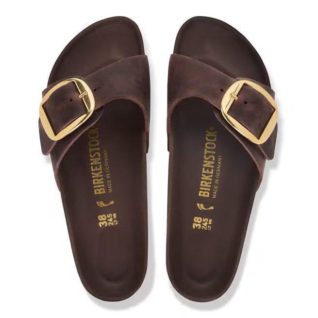 Birkenstock Madrid Big Buckle Oiled Leather Habana