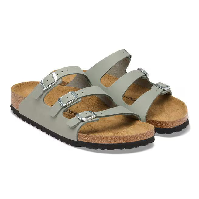 Birkenstock Florida Fresh Oiled Leather Pure Sage