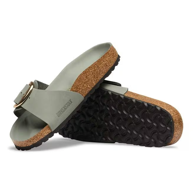 Birkenstock Madrid Big Buckle Oiled Leather Pure Sage